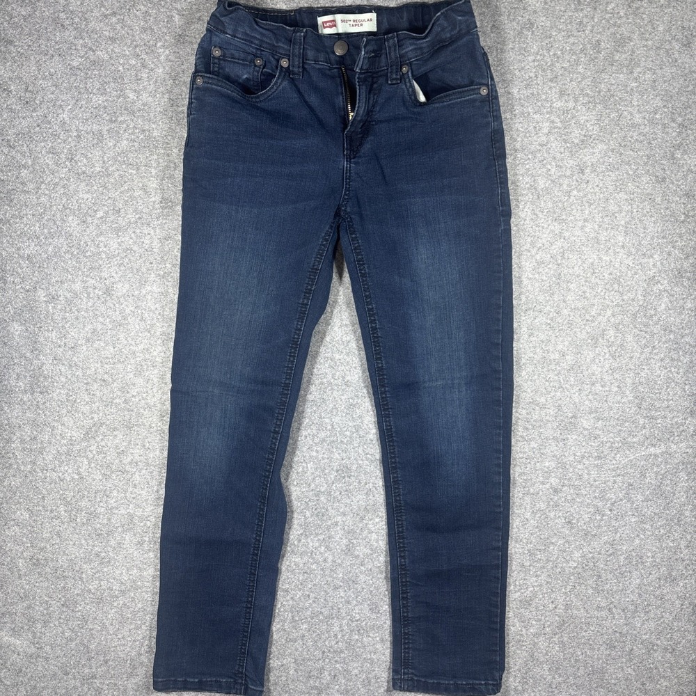 Levis 502 Regular Taper Jeans Boys 10 Reg W25 L26 Medium Wash Denim Preppy-nice-